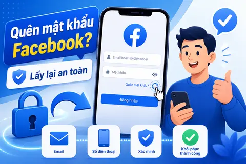 Cách lấy lại tài khoản Facebook khi bị quên mật khẩu an toàn, siêu nhanh chóng