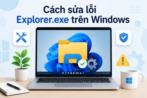 Hướng dẫn cách sửa lỗi Explorer.exe trên Windows với vài thao tác cực kỳ đơn giản giúp máy mượt mà trở lại