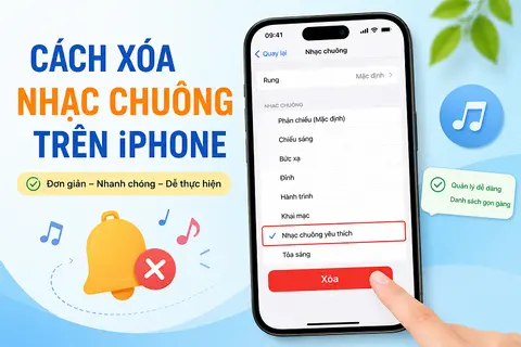 Cách xóa nhạc chuông trên iPhone cực nhanh giúp dọn dẹp bộ nhớ và làm gọn danh sách âm báo của bạn
