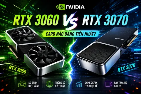 Bạn đang phân vân giữa RTX 3060 vs 3070? Đâu là chiếc card màn hình đáng tiền nhất ở thời điểm hiện tại? 