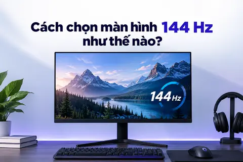 Cách chọn màn hình 144 Hz như thế nào? Top 5 sản phẩm màn hình 144 Hz chất lượng nên tham khảo