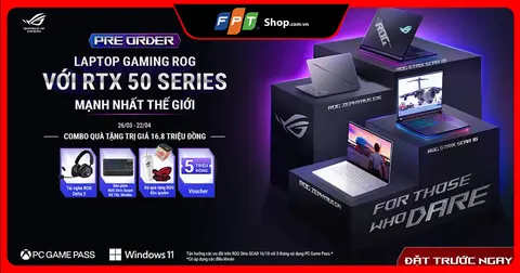 ROG Zephyrus G16 – Laptop Gaming AI 16-inch mỏng nhẹ mạnh nhất với RTX 50 Series chính thức ra mắt tại Việt Nam