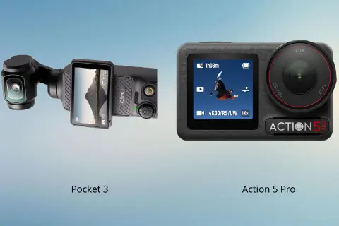 So sánh Pocket 3 và Action 5 Pro: Lựa chọn nào phù hợp nhu cầu quay thực tế?