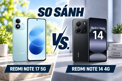 So sánh Redmi Note 17 và Redmi Note 14: Sau một thế hệ, trải nghiệm thay đổi ra sao?