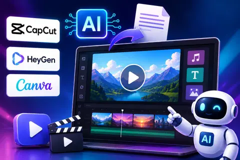 Cách tạo video AI miễn phí từ văn bản bằng CapCut, HeyGen, Canva siêu nhanh và đơn giản
