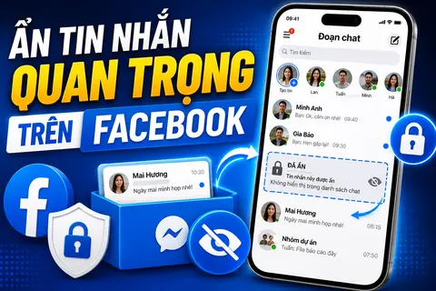 Ẩn tin nhắn quan trọng trên Facebook Messenger cực đơn giản, tăng quyền riêng tư hiệu quả