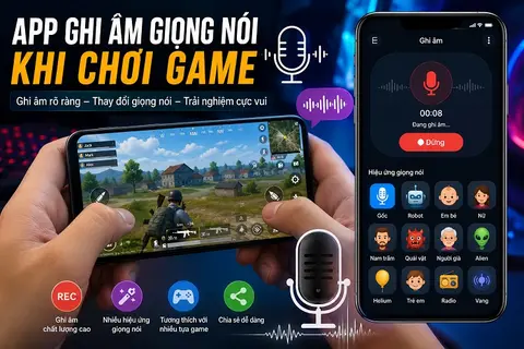 Gợi ý nhanh TOP 4 app ghi âm giọng khi chơi game tốt trên điện thoại năm 2026