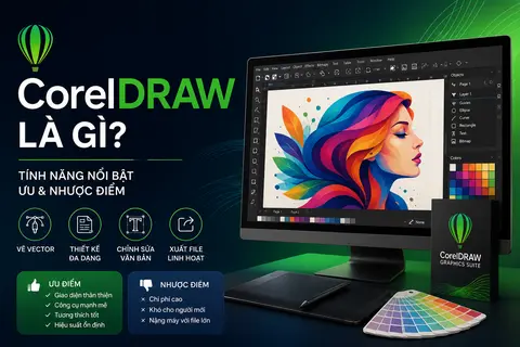 CorelDRAW là gì? Các tính năng nổi bật và ưu, nhược điểm của CorelDRAW