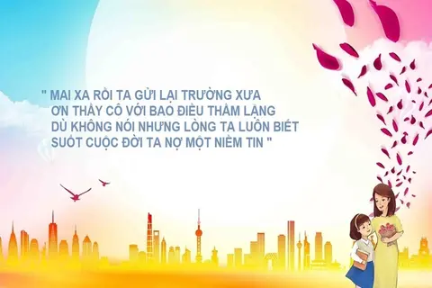 Background 20/11: Bộ sưu tập hình nền đẹp, ý nghĩa, thể hiện tình cảm tri ân thầy cô giáo