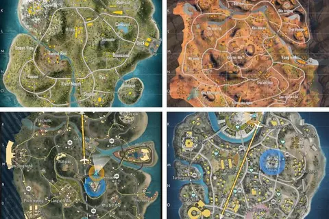 Tổng hợp bản đồ FF đầy đủ chi tiết giúp bạn nắm rõ mọi ngóc ngách để leo rank