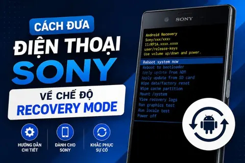 Cách đưa điện thoại Sony về chế độ Recovery Mode: Hướng dẫn chi tiết từ A-Z