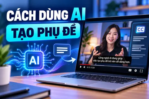 Hướng dẫn cách dùng AI tạo phụ đề tự động cho video nhanh chóng và chính xác