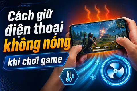 Cách giữ điện thoại không nóng khi chơi game để hạn chế giật lag và duy trì hiệu năng ổn định