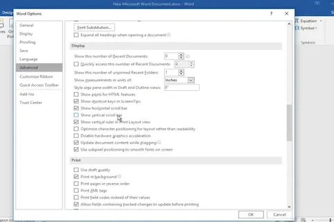 Hướng dẫn chi tiết cách hiện thanh scroll trong Word và Excel trên Windows và Macbook