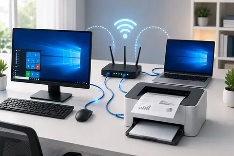 Cách kết nối máy in qua mạng LAN trên Win 10 nhanh, dễ làm tại nhà cho người mới