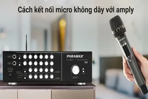 Hướng dẫn cách kết nối micro không dây với amply chi tiết từng bước, ai cũng làm được