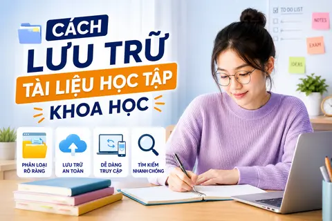 Cách lưu trữ tài liệu học tập khoa học để tìm kiếm nhanh và học tập hiệu quả
