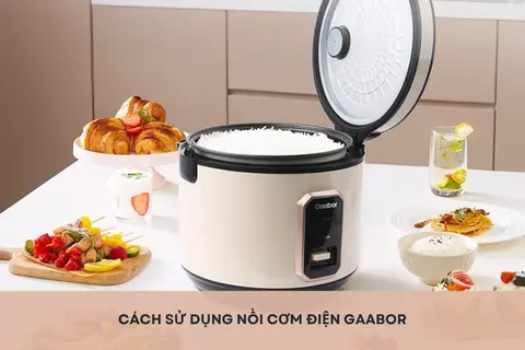 Hướng dẫn cách sử dụng nồi cơm điện Gaabor hiệu quả để nấu cơm dẻo, thơm ngon cho gia đình