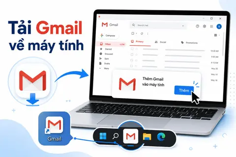 Hướng dẫn chi tiết cách tải Gmail về máy tính nhanh và đơn giản cho ai chưa biết