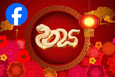 Hướng dẫn chi tiết cách tạo ảnh bìa FB, avatar Facebook Tết 2025 đẹp, độc đáo, đậm chất xuân