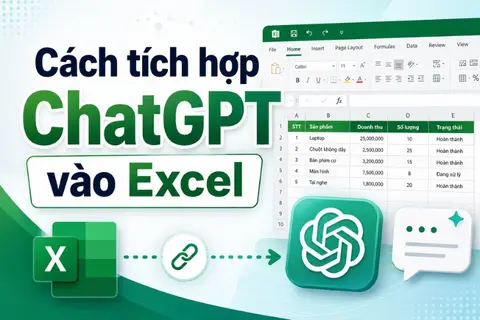 Cách tích hợp ChatGPT vào Excel nhanh và đơn giản giúp tự động hóa công việc