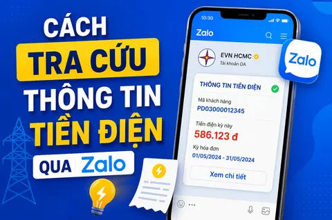Cách tra cứu thông tin tiền điện qua Zalo nhanh chóng và tiện lợi ngay trên điện thoại