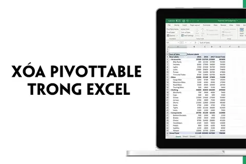 Cách xóa PivotTable trong Excel: Hướng dẫn chi tiết và nhanh chóng mà bạn không nên bỏ qua