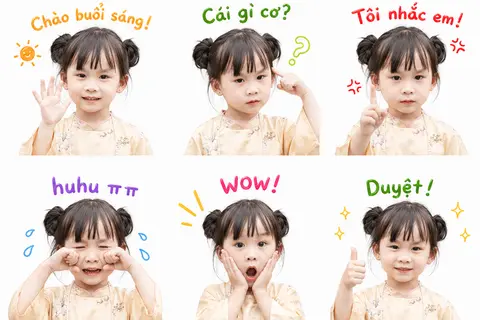 Hướng dẫn tạo bộ ảnh Sticker vui nhộn bằng ChatGPT: Sticker em bé, Sticker chân dung cá nhân, Tạo kiểu tóc …
