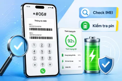 Check IMEI và kiểm tra pin smartphone như thế nào? Hướng dẫn chi tiết từng bước thực hiện