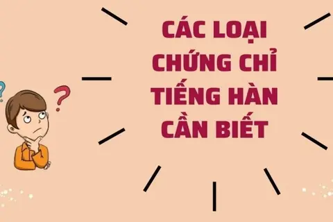 Tổng quan các loại chứng chỉ tiếng Hàn và mục đích sử dụng của từng chứng chỉ