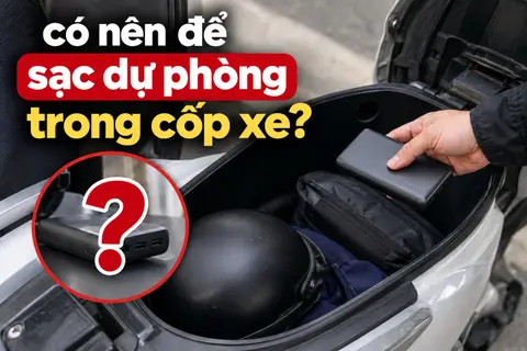 Có nên để sạc dự phòng trong cốp xe? 5 rủi ro nguy hiểm và cách sử dụng an toàn nhất hiện nay