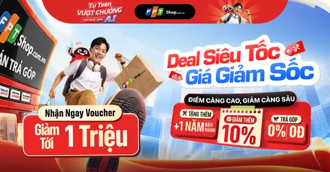 Deal siêu tốc, giá giảm sốc: Mua laptop/PC tại 10 tỉnh, giảm thêm đến 1 triệu đồng