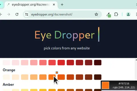 Eye Dropper: Extension giúp chọn màu nhanh chóng và chính xác trên trình duyệt