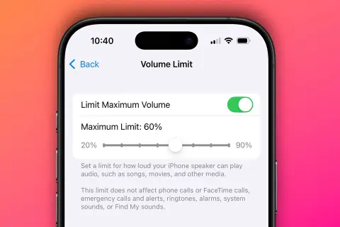 Thực hiện ngay cách giới hạn âm lượng loa trên iPhone chạy iOS 18 cực dễ mà ai cũng có thể làm được