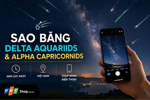 Hai mưa sao băng Delta Aquariids và Alpha Capricornids cùng đạt cực đại: Việt Nam xem lúc nào, chụp bằng điện thoại ra sao?