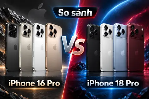 iPhone 18 Pro vs iPhone 16 Pro chi tiết: Có gì thay đổi sau 2 thế hệ nâng cấp?