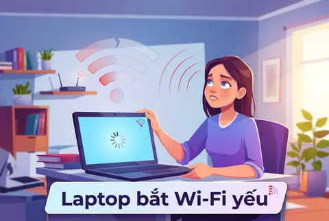 Laptop bắt Wi-Fi yếu: Nguyên nhân phổ biến và cách khắc phục nhanh tại nhà