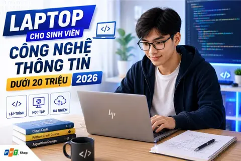 Đánh giá top 8 laptop cho sinh viên công nghệ thông tin dưới 20 triệu 2026 cực mạnh mẽ