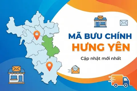 Danh sách mã bưu chính Hưng Yên (ZIP Code) chi tiết từng huyện, thị xã, thành phố