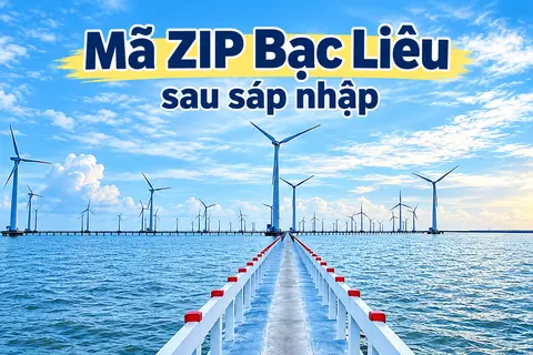Mã ZIP Bạc Liêu 2026 sau sáp nhập là bao nhiêu? Hướng dẫn cách tra cứu mã ZIP