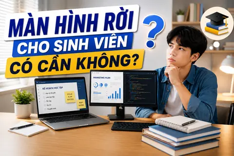 Màn hình rời cho sinh viên có cần không? Những trường hợp nên mua và cách chọn phù hợp