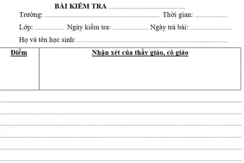Tìm hiểu về vai trò của mẫu giấy kiểm tra. Mẫu giấy kiểm tra cấp cho 1 và cấp 2 có đặc điểm gì?
