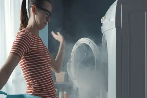 Máy giặt có mùi khét khi vận hành là bị gì? Cách khắc phục nhanh tại nhà