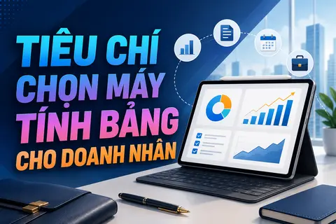 Tiêu chí chọn máy tính bảng cho doanh nhân. Gợi ý các dòng máy tính bảng phù hợp