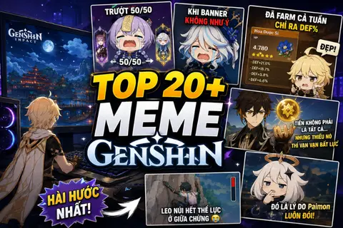 Top 20+ meme Genshin Impact hài hước nhất dành cho điện thoại và PC dành cho game thủ