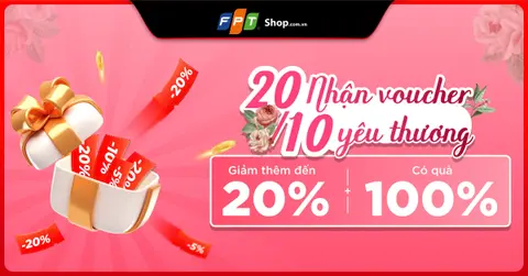 [Minigame] 20/10 - Nhận voucher lên đến 20%