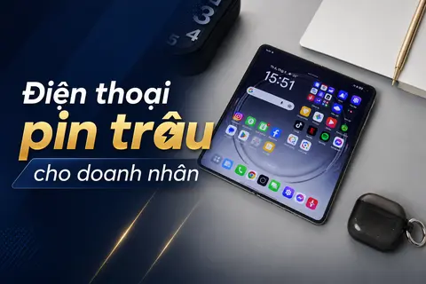 TOP 7 điện thoại pin trâu cho doanh nhân 2026: Đồng hành cả ngày dài, xử lý mọi tác vụ