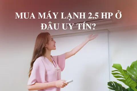 Mua máy lạnh 2.5 HP ở đâu uy tín? Tiêu chí chọn mua và gợi ý sản phẩm tốt nhất