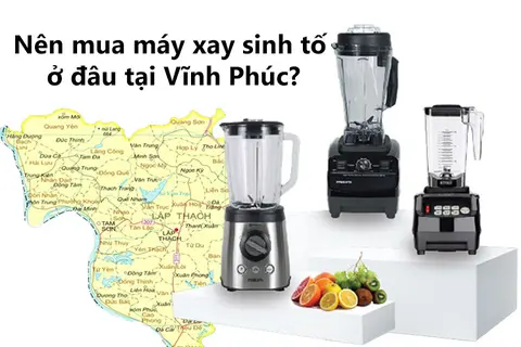 Nên mua máy xay sinh tố ở đâu tại Vĩnh Phúc? Bật mí 6 chiếc máy công suất lớn cực bền bỉ