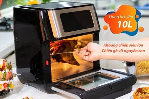 TOP 6 nồi chiên không dầu giá rẻ dưới 2 triệu tốt nhất 2026 cho nhu cầu nấu ăn hằng ngày